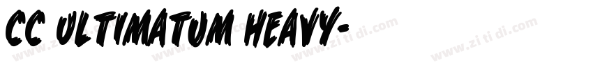 CC Ultimatum Heavy字体转换